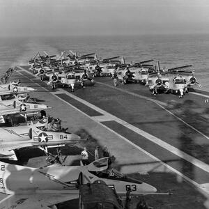 Bulldogs DET T Skyhawks aboard the Yorktown,