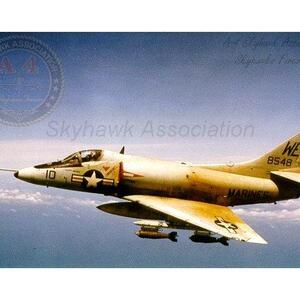 VMA-214's A-4C Skyhawk BuNo. 148548 side number WE-10 near Chu Lai, South Vietnam - taken during period July to November 1965 over Vietnam.