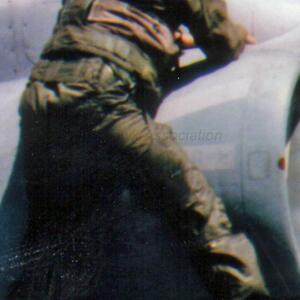 Unidentified pilot boards VMA-214 Blacksheep A-4M Skyhawk BuNo 160022