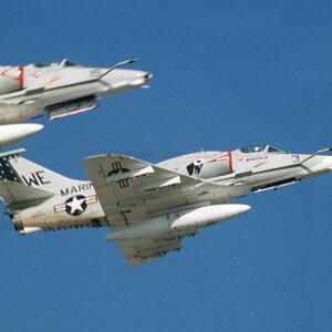 Two Blacksheep Skyhawks, BuNo 160040,